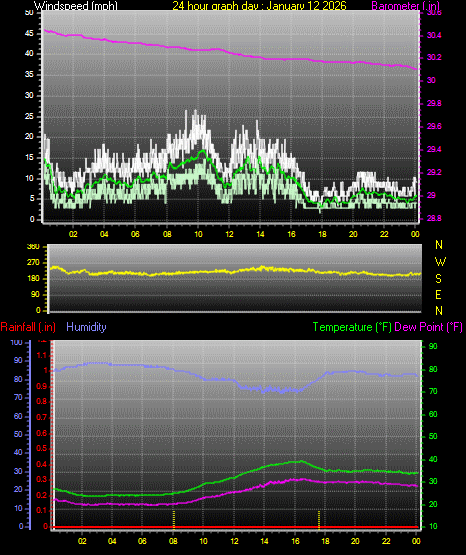 24 Hour Graph for Day 12